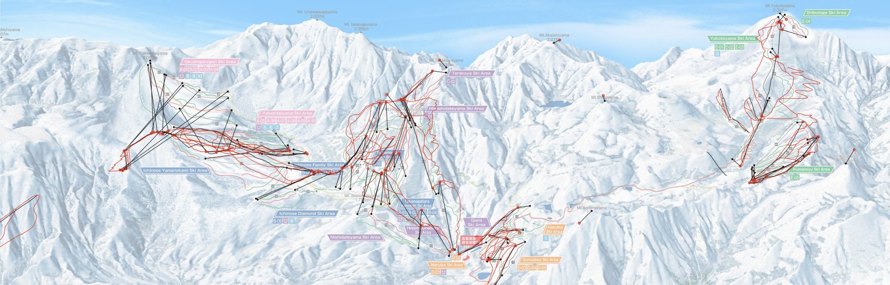 Whole panorama with OSM runs projected by the camera only and control-point residuals